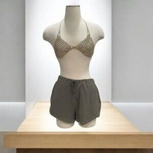 USRowing XL Green Drawstring Athletic Shorts Performance Workout Casual Light